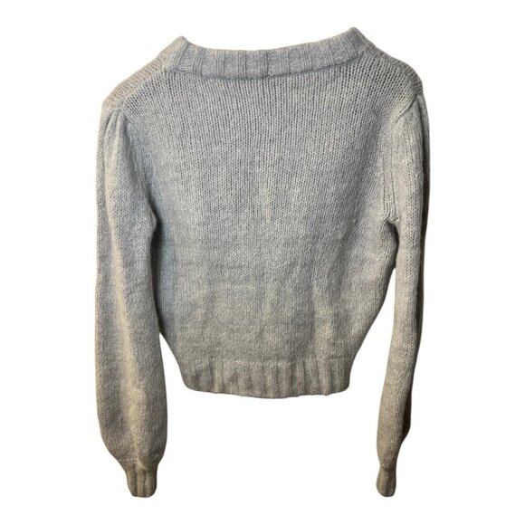 Rails Sybil Sweater XS Wool Cashmere Alpaca Heather Gray Crew Neck - Picture 3 of 6